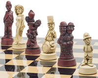 Das Berkeley Chess Movie Stars Black Cardinal Grand-Schachset