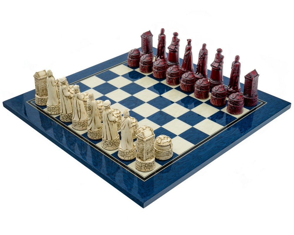 Berkeley Chess Scottish Cardinal Blue Schachset