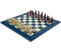 Berkeley Chess Alice im Wunderland Schachset in kardinalblau