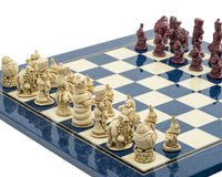 Berkeley Chess Alice im Wunderland Schachset in kardinalblau