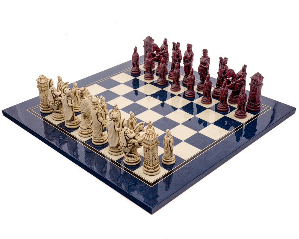 Berkeley Chess Roman Blue Cardinal Schachset