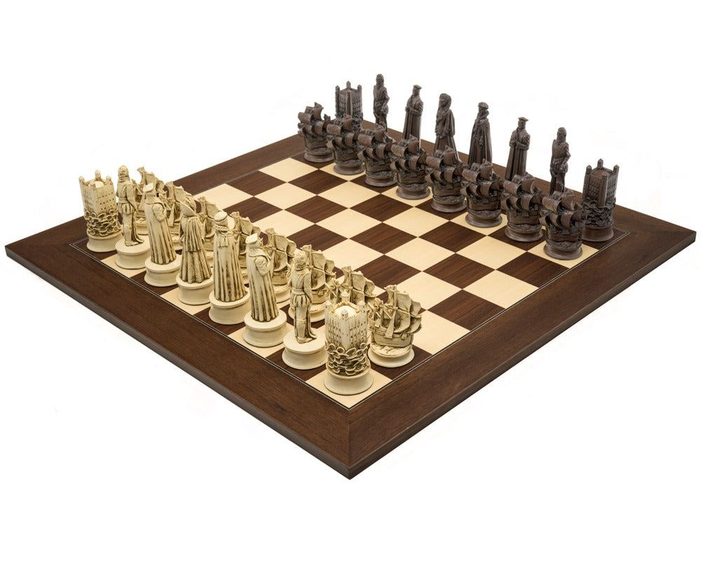 Berkeley Chess Elizabethan Russet und Palisander – Großes Schachset