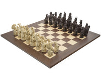 Das Berkeley Chess Royal Beasts Russet- und Palisander-Grand-Schachset