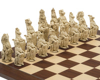 Das Berkeley Chess Royal Beasts Russet- und Palisander-Grand-Schachset