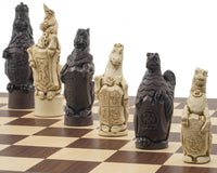 Das Berkeley Chess Royal Beasts Russet- und Palisander-Grand-Schachset