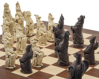 Das Berkeley Chess Royal Beasts Russet- und Palisander-Grand-Schachset