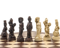 Berkeley Chess Movie Stars Russet und Palisander – Großes Schachset