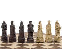 Das Berkeley Chess English Russet & Walnut Schachset