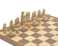 Berkeley Chess – Mittelalterliches Schachset in Rostbraun und Walnuss