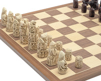 Berkeley Chess – Mittelalterliches Schachset in Rostbraun und Walnuss
