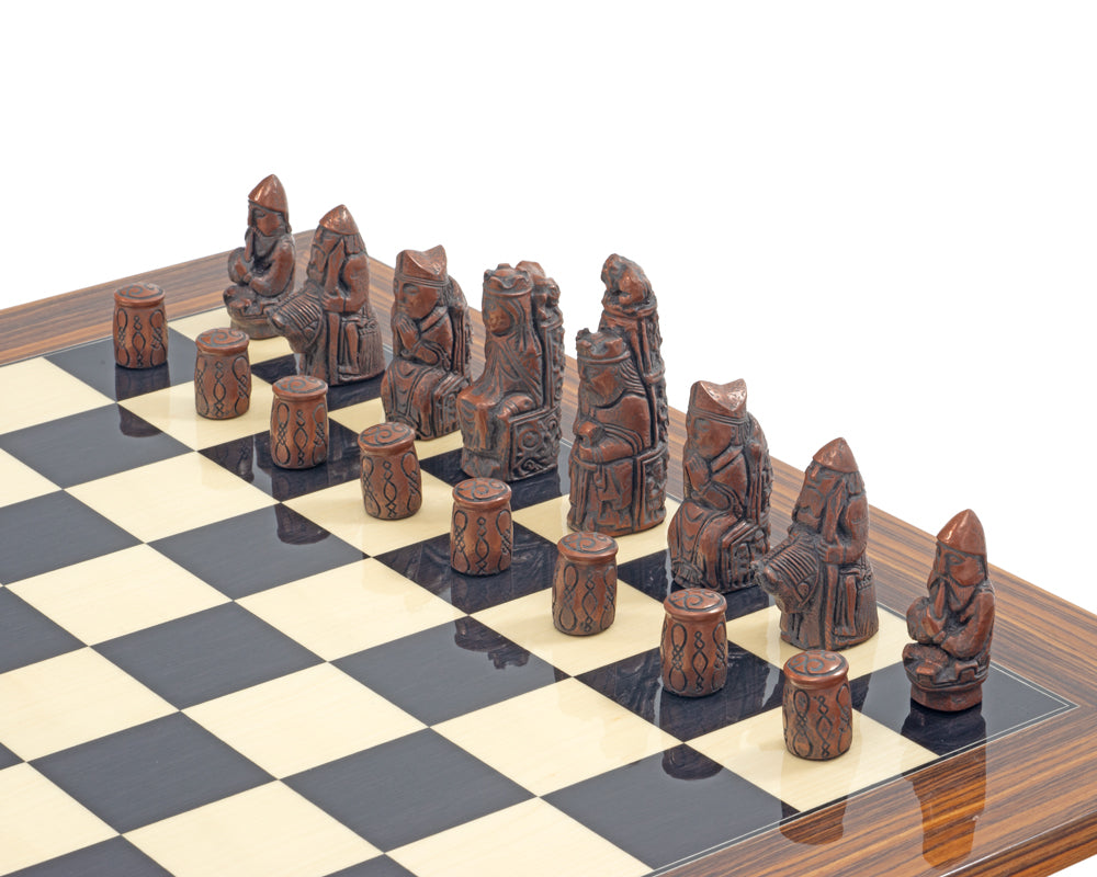 Berkeley Chess Mittelalterliches Schachspiel aus Metall und Palisander