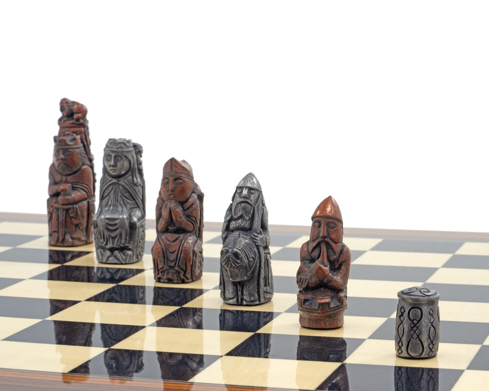 Berkeley Chess Mittelalterliches Schachspiel aus Metall und Palisander