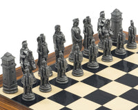 Berkeley Chess Roman Metal & Palisander-Schachset