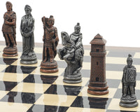 Berkeley Chess Roman Metal & Palisander-Schachset