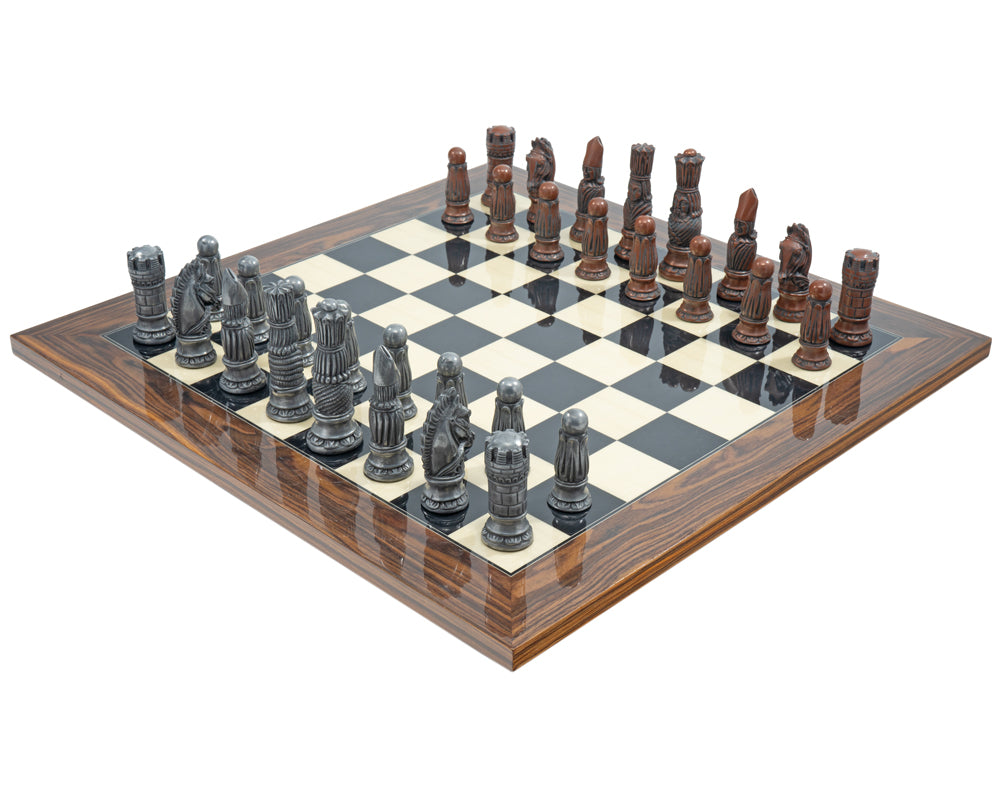 Berkeley Chess viktorianisches Schachset aus Metall und Palisander