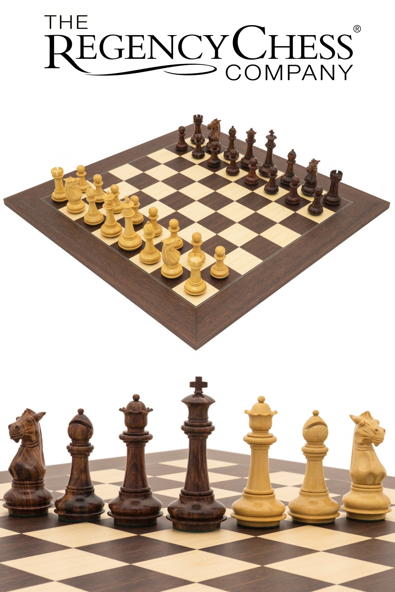Das Templer-Palisander-Luxus-Schach-Set