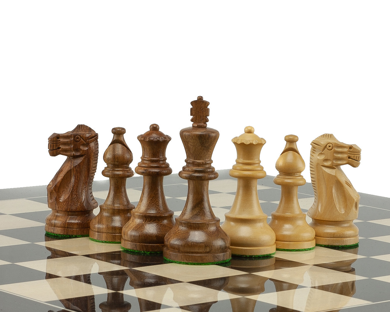 Amerikanisches Staunton Sheesham und Schwarzes Schachspiel
