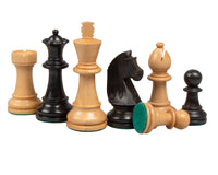 Down Head-Springer und schwarzes Deluxe-Schachset mit Aufbewahrungskoffer für Schachfiguren