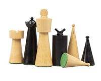 Schwarzes Art-Deco-Schachset