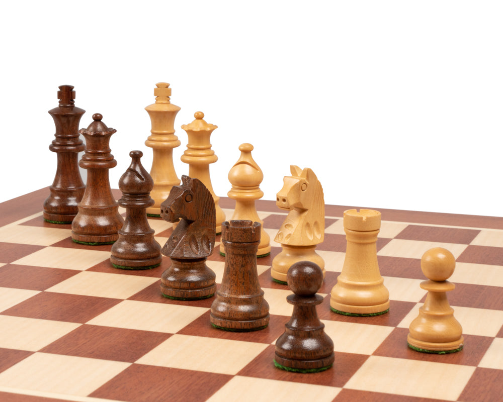 Das Down Head Akazien-Meisterschaftsschach-Set