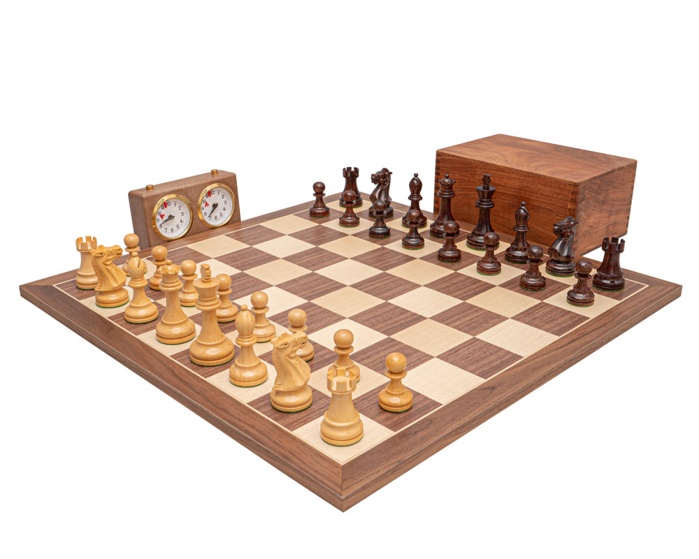 Rosenholz und Nussbaum Deluxe Staunton Schachspiel