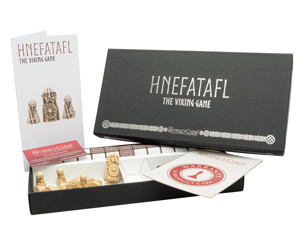 Deluxe Edition Hnefatafl - The Viking Game with box and game pieces displayed