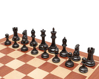 Das Abingdon Schwarz- und Mahagoni-Schachset