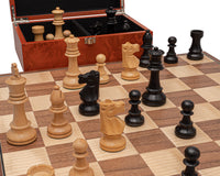 Conquest Klapp-Schachset in Walnuss und Schwarz