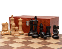 Conquest Klapp-Schachset in Walnuss und Schwarz
