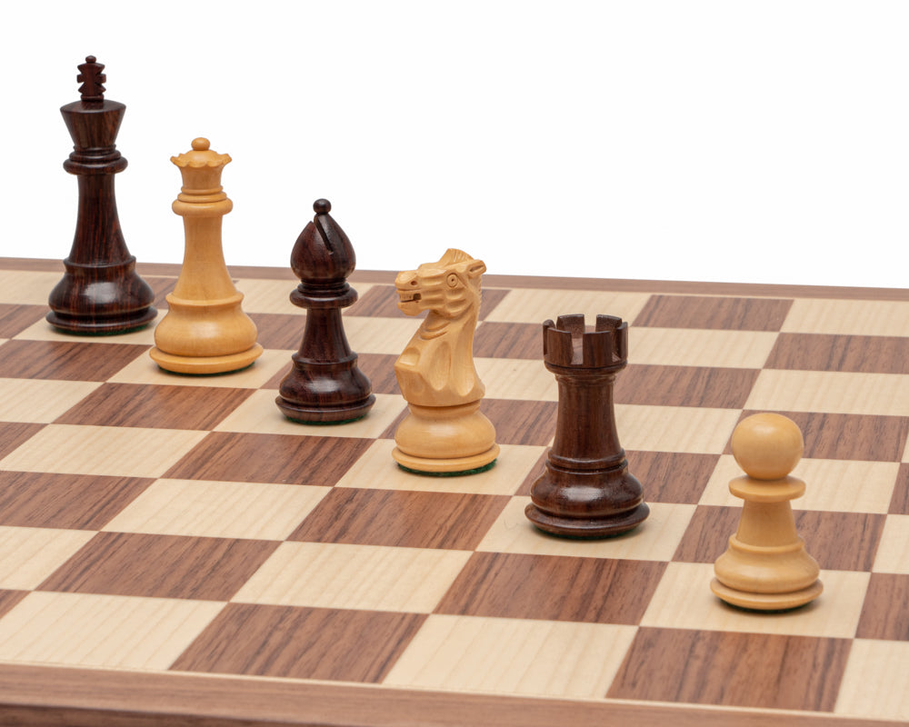 Das klassische Staunton-Schachspiel aus Palisander und Nussbaum in Luxusausführung