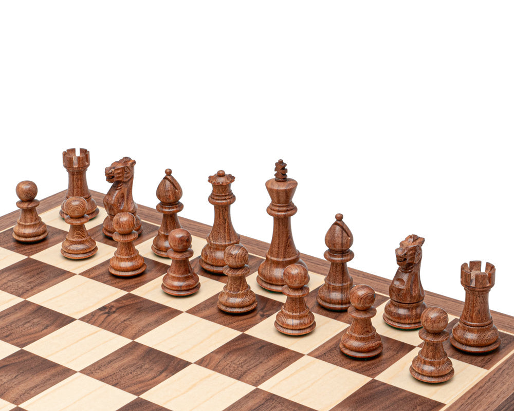 Klassisches Staunton Schachspiel aus Akazie und Ahorn
