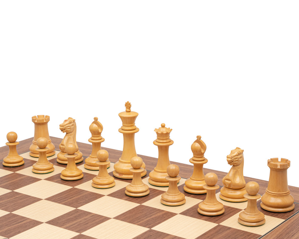 Die 1851 Reproduktion Ebenholz und Walnuss Luxus Staunton Schachspiel