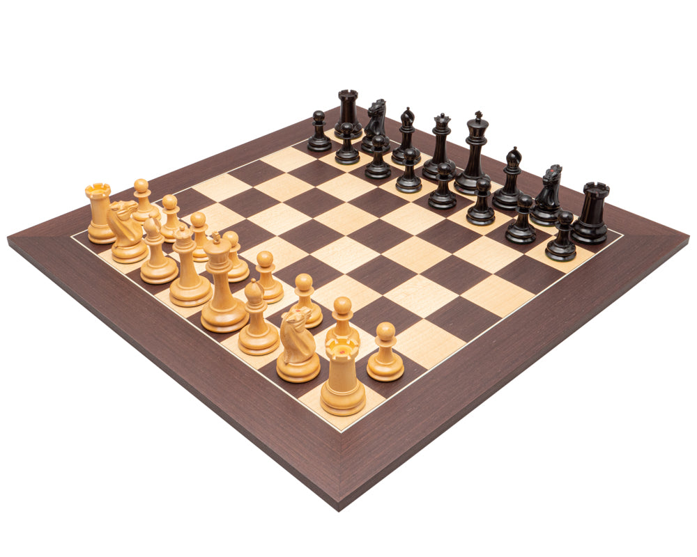 JJ Cooke Reproduktion Ebenholz und Wenge Luxus-Schach-Set