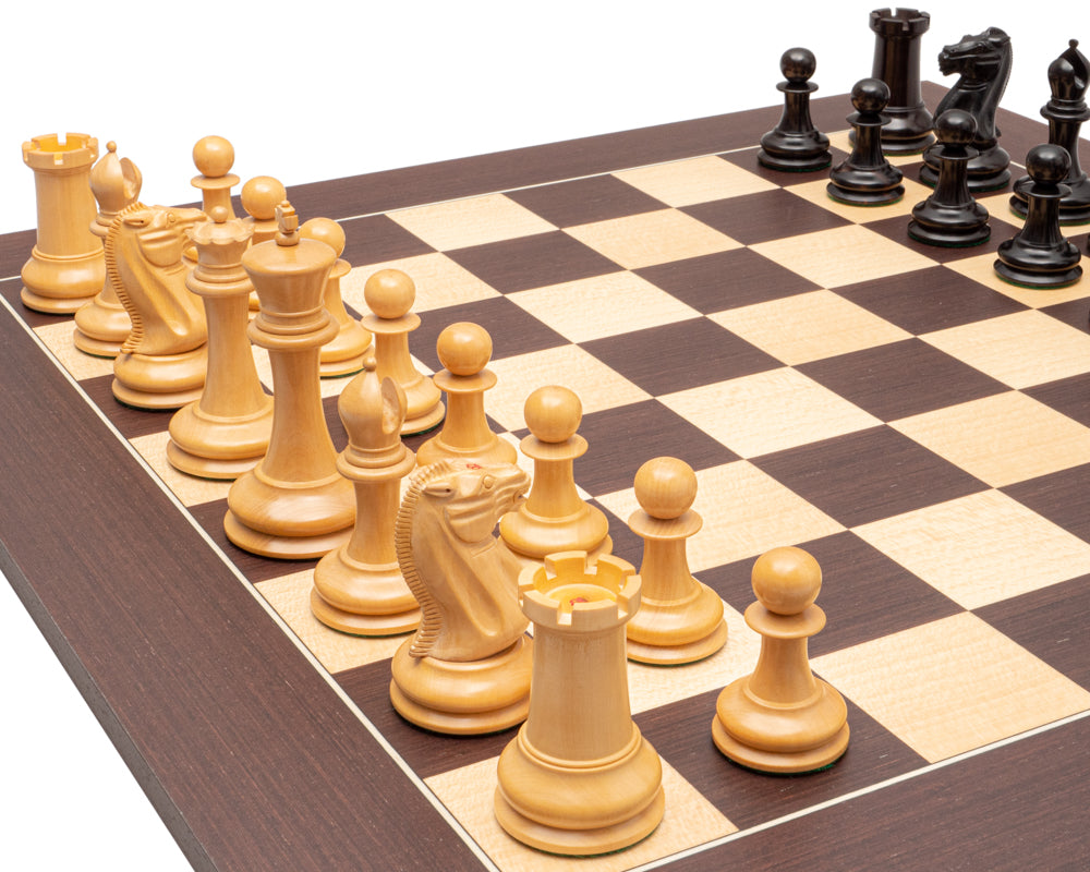 JJ Cooke Reproduktion Ebenholz und Wenge Luxus-Schach-Set