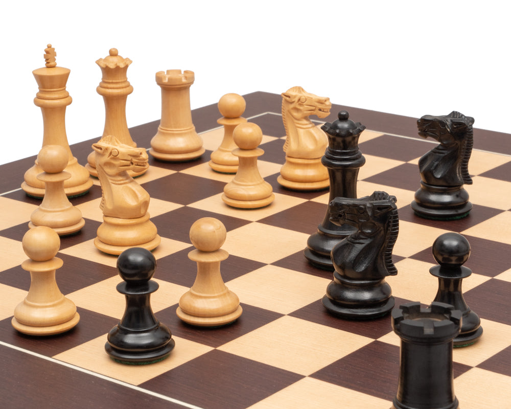 Das Sovereign Ebenholz- und Wenge-Luxusschachspiel