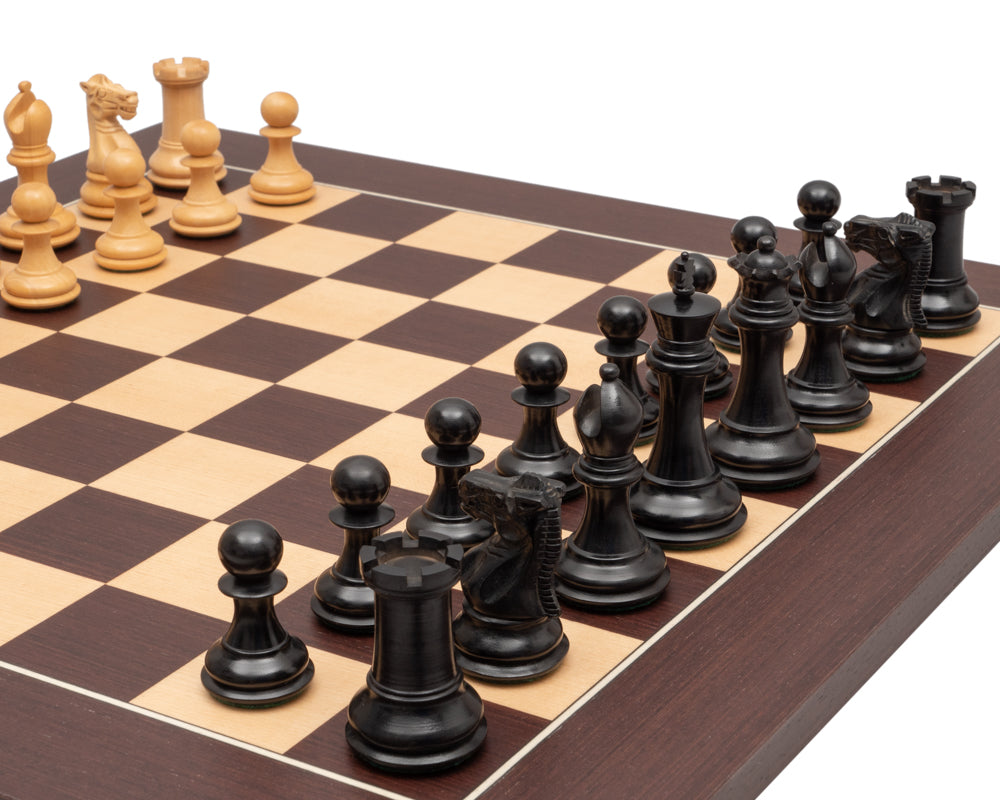 Das Sovereign Ebenholz- und Wenge-Luxusschachspiel