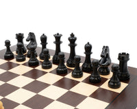 Weltmeisterschafts-Schachset - Wenge-Edition mit Aufbewahrungsbeutel für Schachfiguren