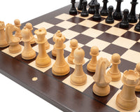 Weltmeisterschafts-Schachset - Wenge-Edition mit Aufbewahrungsbeutel für Schachfiguren