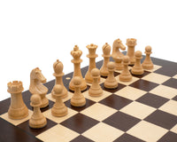 Weltmeisterschafts-Schachset - Wenge-Edition mit Aufbewahrungsbeutel für Schachfiguren
