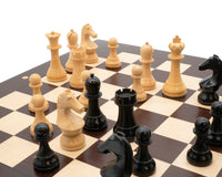 Weltmeisterschafts-Schachset - Wenge-Edition mit Aufbewahrungsbeutel für Schachfiguren