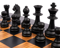 Rechapados Ferrer Schwarzes & Oliven Deluxe Staunton Schachset mit Schachkassette