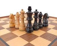 Down Head Schwarz- und Mahagoni-Schachset mit Schrank