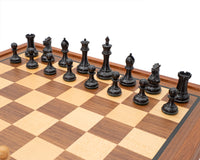 Sovereign Luxus-Schachset aus Ebenholz und Mahagoni mit Schrank