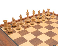 Sovereign Luxus-Schachset aus Ebenholz und Mahagoni mit Schrank