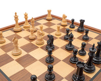 Sovereign Luxus-Schachset aus Ebenholz und Mahagoni mit Schrank