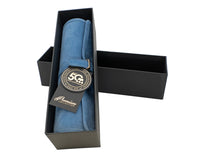 Manopoulos Veloursleder-Roll-Up-Reise-Backgammon-Set – RAF Blue