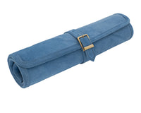 Manopoulos Veloursleder-Roll-Up-Reise-Backgammon-Set – RAF Blue