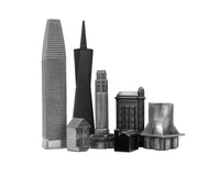 Skyline Premium Metall-Schachfiguren – San Francisco Edition