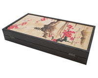 Das Manopoulos Oriental Cherry Blossom Backgammon-Set