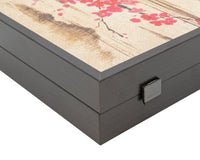 Das Manopoulos Oriental Cherry Blossom Backgammon-Set